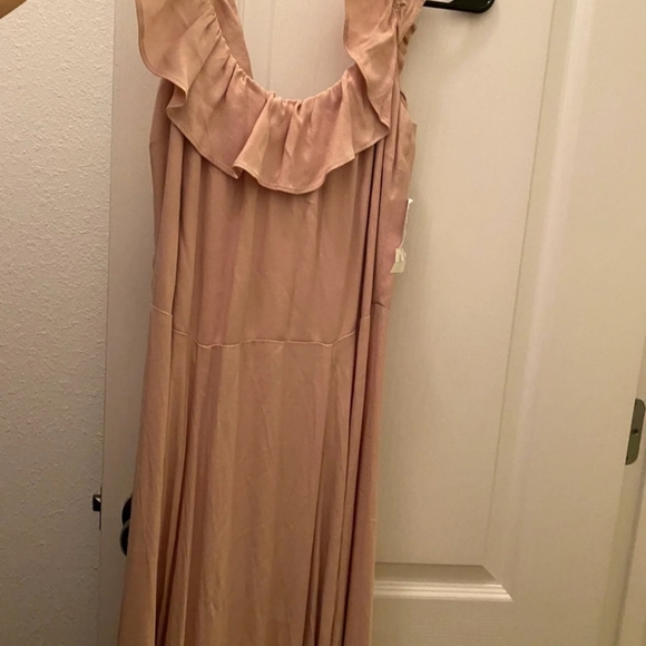 Reformation Verbena Dress Champagne Sz 10 NWT - Picture 5 of 5